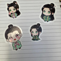 Kawaii Sticker-4 Set Mini Set - Inspirierte Charaktere aus einem beliebten Apotheker-Tagebuch