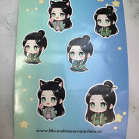 Kawaii Sticker-4 Set Mini Set - Inspirierte Charaktere aus einem beliebten Apotheker-Tagebuch