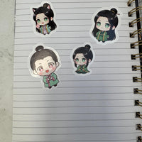 Kawaii Sticker-4 Set Mini Set - Inspirierte Charaktere aus einem beliebten Apotheker-Tagebuch
