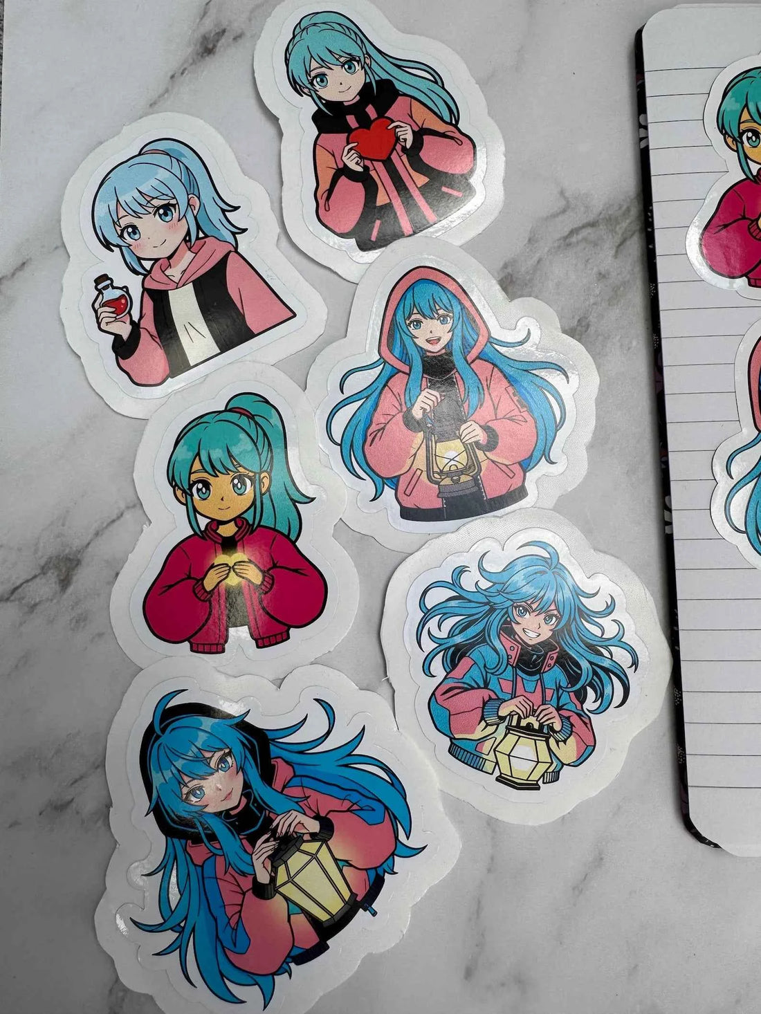 Anime & Manga Sticker | 6 Motive frei wählbar | Wasserfeste Vinyl-Sticker 10 cm