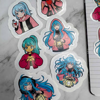 Anime & Manga Sticker | 6 Motive frei wählbar | Wasserfeste Vinyl-Sticker 10 cm